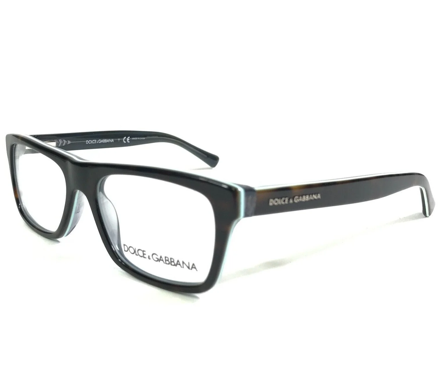 Dolce & Gabbana Petite Eyeglasses Frames DG3205 2867 Blue Tortoise 47-15-130