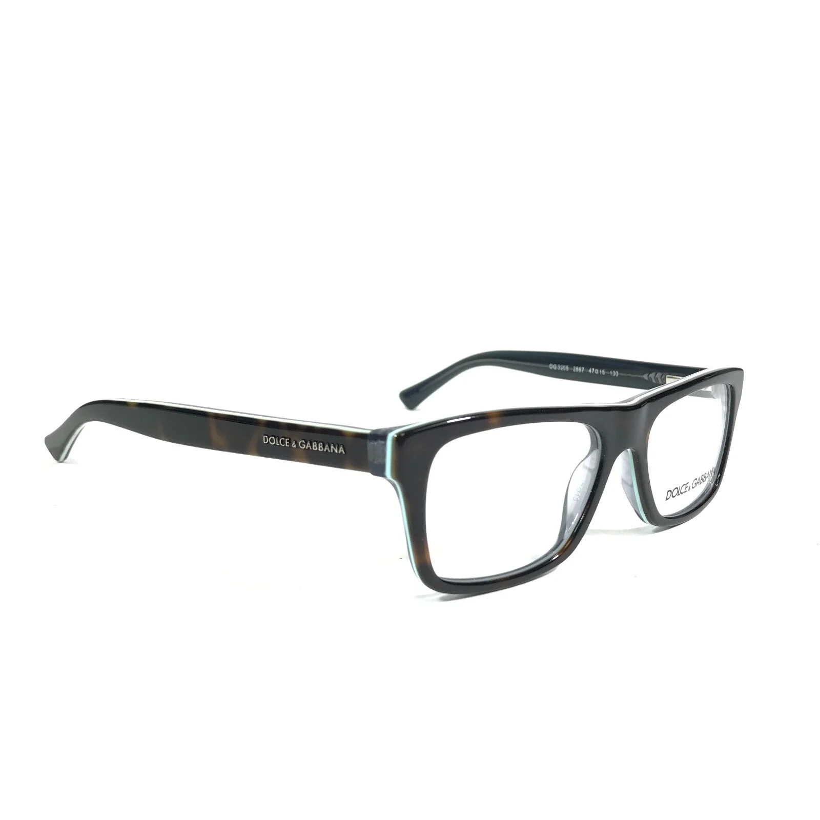 Dolce & Gabbana Petite Eyeglasses Frames DG3205 2867 Blue Tortoise 47-15-130 4