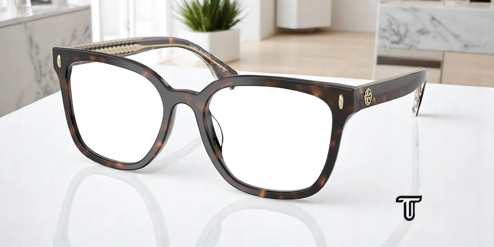 TORY BURCH TY2152U 1728 Dark Tortoise Demo Lens 55 mm Women