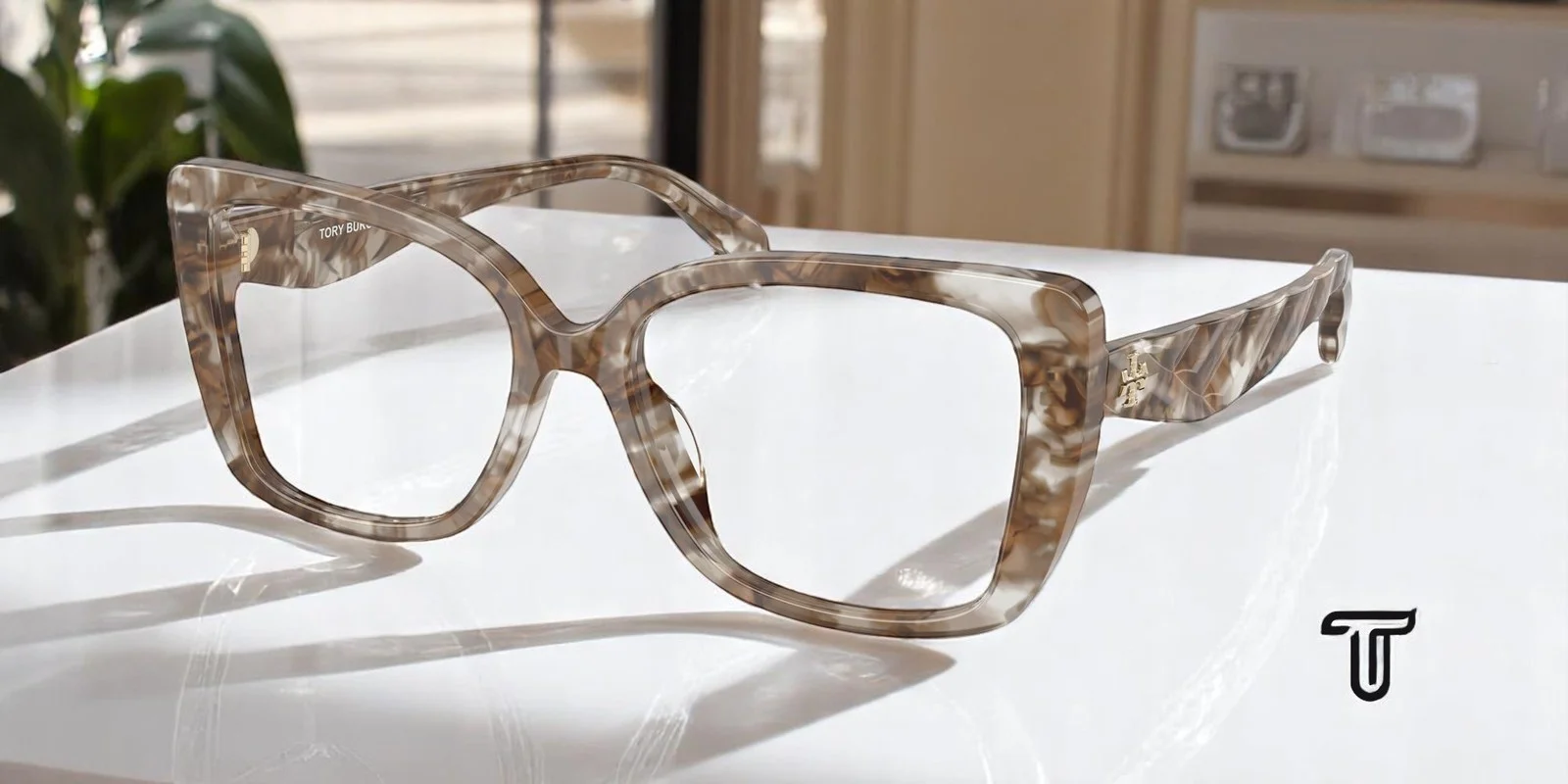 TORY BURCH TY2156U 2026 Crystal Brown Tortoise Demo Lens 53 m Women